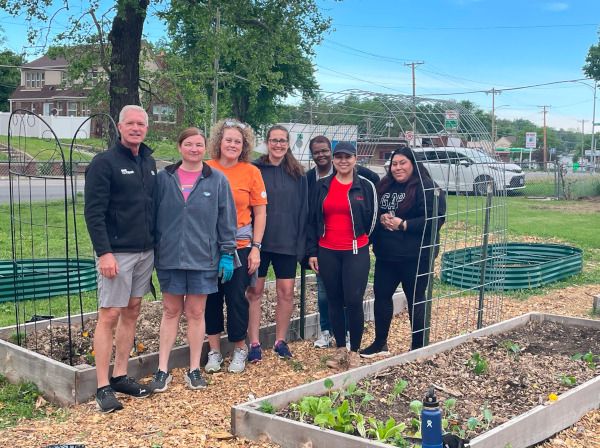 Community garden combats food insecurity.